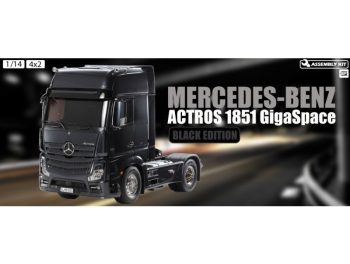 TAMIYA MERCEDES-BENZ ACTROS - 1851 GIGASPACE BLACK EDITION - 56342